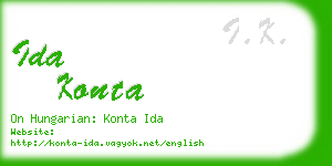 ida konta business card